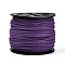 Eco-Friendly Faux Suede Cord, Faux Suede Lace, Purple, 3.0x1.4mm, about 98.42 yards(90m)/roll
