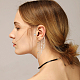 UNICRAFTALE 8Pcs Light Gold DIY Ear Cuff Brass Earring Cuffs Tassel Ear Wrap Earring Cuffs Accessaries with 8 Loop 55mm Long Ear Cuff for Non Piercing Earring Making KK-UN0001-54-5