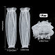 CRASPIRE Lace Arm Sleeves White Bridal Gloves Fingerless Polyester Lace Arm Sleeves Ideal for Birthday Parties Wedding Etiquette Driving Riding AJEW-WH0248-29B-2