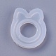 Transparente diy ring silikonformen DIY-WH0128-07B-2