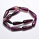 Dyed Teardrop Natural Agate Beads Strands G-I182-04-2