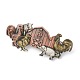 パンクヴィンテージヘアアクセサリー  チベットスタイルの合金ヘアバレッタ  家禽  チキン  豚  牛  ミックスカラー  98x42x21mm PHAR-B0001-10-1