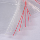 プラスチックジップロックバッグ  再封可能な包装袋  トップシール  セルフシールバッグ  長方形  透明  12x8cm  片側の厚さ：0.9ミル（0.023mm） OPP09-4