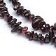 Natürlicher Granat Perlen Stränge X-G-P332-72-2