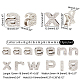 WADORN 26pcs Rhinestone Letter Slide Charms FIND-WH0120-12P-2