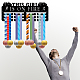 Espositore da parete con porta medaglie in ferro a tema sportivo ODIS-WH0055-067-7