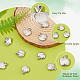 DICOSMETIC 30Pcs Fruit Charms Stainless Steel Charms Apples with Leaf Pendant Mini Apples Bead Charms Lovely Metal Charms for DIY Jewelry Making and Crafts Finding Accessory STAS-DC0011-23-4