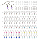 Superfindings 130 pz 13 colori 316 ganci per orecchini in acciaio inossidabile chirurgico STAS-FH0002-08-1