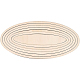 Set ovale in tiglio grezzo DIY-WH0292-48-8