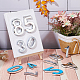 PandaHall 20pcs Self-Adhesive Door House Numbers Mailbox Numbers Street Address Numbers for Apartment Home Room Mailbox Signs KY-PH0001-30P-6