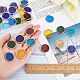 OLYCRAFT 36pcs 6 Colors Round Glass Mosaic Tiles 1 Inch Crystal Mosaic Glass Pieces Window Hangings Ornament Mosaic Tiles Pieces for DIY Mosaic Art Crafts Home Decoration - Mixed Color DIY-OC0009-46-3