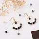 Fashewelry 100pcs 10 perles de pierres précieuses naturelles de style G-FW0001-20-8
