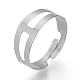 Ajustable 304 bases del anillo de dedo del acero inoxidable X-STAS-R094-18-1