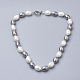 Synthetic Shell Pearl Beaded Necklaces NJEW-Q310-20B-1