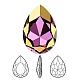 Diamantes de imitación de cristal austriaco 4327-30x20-001LISH(F)-1