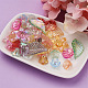 Craftdady 300pcs 6 capuchons de perles acryliques transparents de style TACR-CD0001-03-5