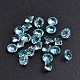 Cabochons en résine avec diamant à facettes X-CRES-M006-12-2