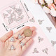 SUNNYCLUE 1 Box 30Pcs Butterfly Charms Micro Pave Rhinestone Charm Crystal Glass Bead Butterflies Charm Bowknot Metal Alloy Charms for Jewelry Making Charm DIY Necklace Earrings Craft Supplies Women ALRI-SC0001-01-3