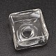 Square Handmade Blown Glass Beads GLAA-L007-23-3