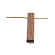 Wooden Dangle Hoop Earring Display Jewelry Stands EDIS-E009-01G-01-2