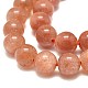 Chapelets de perles de sunstone naturelle naturelles G-F674-09-7mm-3