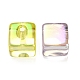 UV Plating Rainbow Iridescent Acrylic Top Drilled Beads OACR-F006-06-2