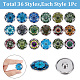 SUNNYCLUE 3 Sets 3 Style Alloy Jewelry Snap Buttons BUTT-SC0001-01-3