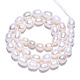 Fili di perle di perle d'acqua dolce coltivate naturali PEAR-L001-C-03-3