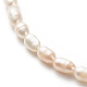 Grade un collier de perles de riz de perles naturelles pour les femmes NJEW-JN03958-4