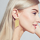 ANATTASOUL 2 Pairs 2 Colors Brass Dangle Stud Earrings EJEW-AN0004-77-4