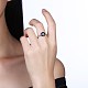 925 тайский серебряный палец кольца RJEW-BB30841-8-4