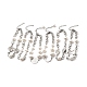 Pulsera de perlas ccb y 304 eslabón de acero inoxidable para mujer BJEW-C025-01P-1