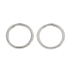 304 Stainless Steel Split Key Ring Clasps STAS-A054-01B-1