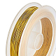 Benecreat 0.7mm (21gauge) alambre de cobre resistente al deslustre 20m alambre de abalorios de joyería de oro para manualidades fabricación de joyas con abalorios CWIR-BC0004-0.7mm-05-8