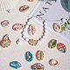 Pandahall élite environ 30 pièces 10 couleurs peinture en aérosol cauri spirale coquille perles breloques pas de trous pour bricolage artisanat décoration de la maison arts SHEL-PH0001-08-2