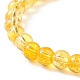 Faceted Glass & Gemstone Stretch Beaded Bracelets Sets BJEW-TA00202-9