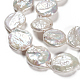 Hebras de perlas keshi de perlas barrocas naturales PEAR-S012-65A-2