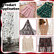 Polyester-Spitzenstoff mit Blumenmuster&nbsp;DIY-WH0888-492D-5