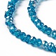 Electroplate Glass Beads Strands EGLA-R048-2mm-17-4