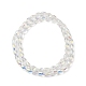 Transparent Electroplate Glass Beads Strands EGLA-I017-01-AB01-2