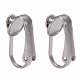 Accessoires de boucles d'oreilles clips à vis en 304 acier inoxydable X-STAS-G081-63P-3