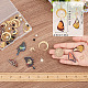 Sunnyclue diy 蝶の羽のイヤリング作成キット  アクリルと真鍮のペンダントを含む  ガラスパールビーズ  真鍮のイヤリング フックとチェーン  ミックスカラー DIY-SC0020-95-3