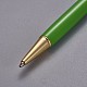 創造的な空のチューブボールペン  内側に黒のインクペンを詰め替えます  DIYキラキラエポキシ樹脂クリスタルボールペンハーバリウムペン作り用  ゴールドカラー  黄緑  140x10mm AJEW-L076-A53-2
