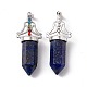 Gros pendentifs teints en lapis-lazuli naturel G-I342-01P-07-2