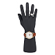 Ph pandahall 1pc liso modelo de mano masculina negro soporte de exhibición estante guante estante de exhibición maniquí manos derechas soporte de exhibición de joyería para anillos pulsera reloj casa venta pequeños negocios ODIS-WH0329-23B-1