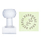 Sellos de jabón acrílico transparente DIY-WH0445-013-1