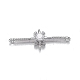 Звенья из микрочастиц из латуни с кубическим цирконием ZIRC-F120-096P-1