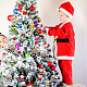 BENECREAT 7 Styles Merry Christmas Plastic Pendants Decoration Set HJEW-BC0001-45-5