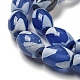 Fili di perline dzi blu in stile tibetano TDZI-NH0001-C09-01-4