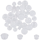 GORGECRAFT 60Pcs 3 Sizes Plastic Bottle Stoppers with Pull Ring Salt and Pepper Shaker Stoppers Clear Replacement Plug 11mm 13mm 19mm Inner Diameter Reusable Column End Covers for Pots Bottles KY-GF0001-41C-1